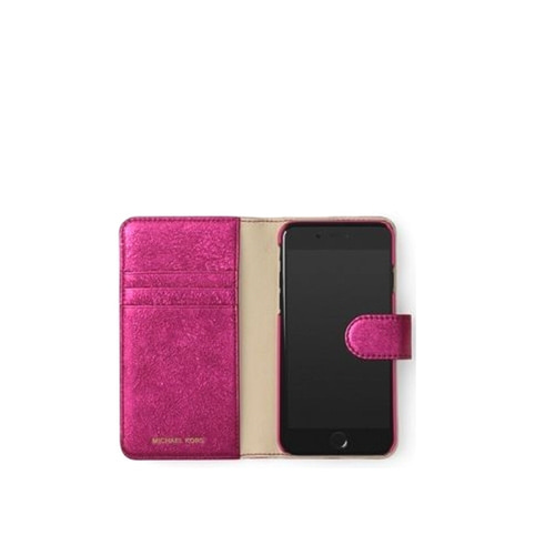 [마이클 코어스] 아이폰7,8 플러스 폴리오 케이스 소프트 핑크